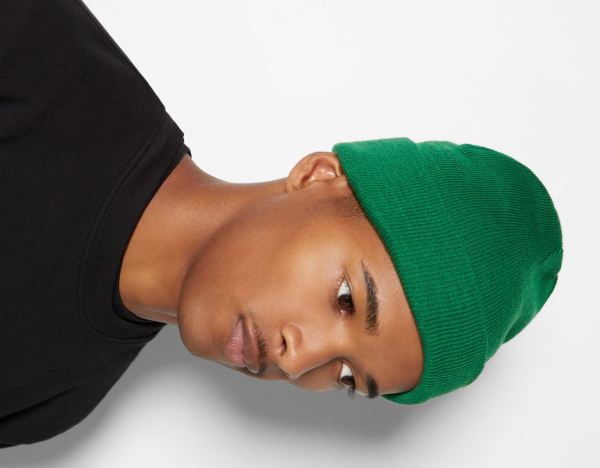 Bershka Basic Beanie Caps Heren Groen | tt0Gy2mnY5v