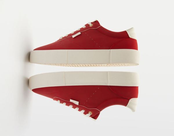 Bershka Contrasting Sportschoenen Heren Rood | niWhrZj9fYA