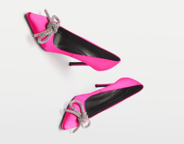 Bershka High-heel With Embellished Bow Hakken Schoenen Dames Fuchsie | 0Yhl4YTCyMl