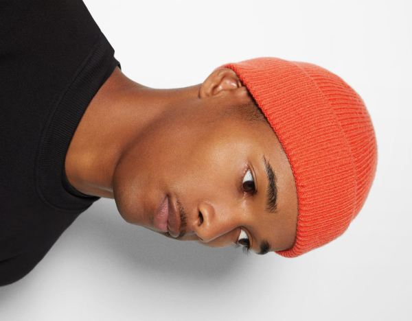 Bershka Kort Beanie Caps Heren Oranje | cYHSqy4WRZl