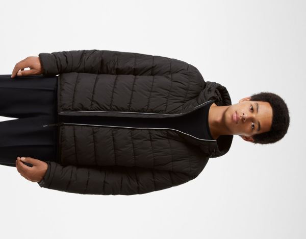 Bershka Lichtgewicht Puffer Donzen Jassen Heren Zwart | dYZm4UnJyNk