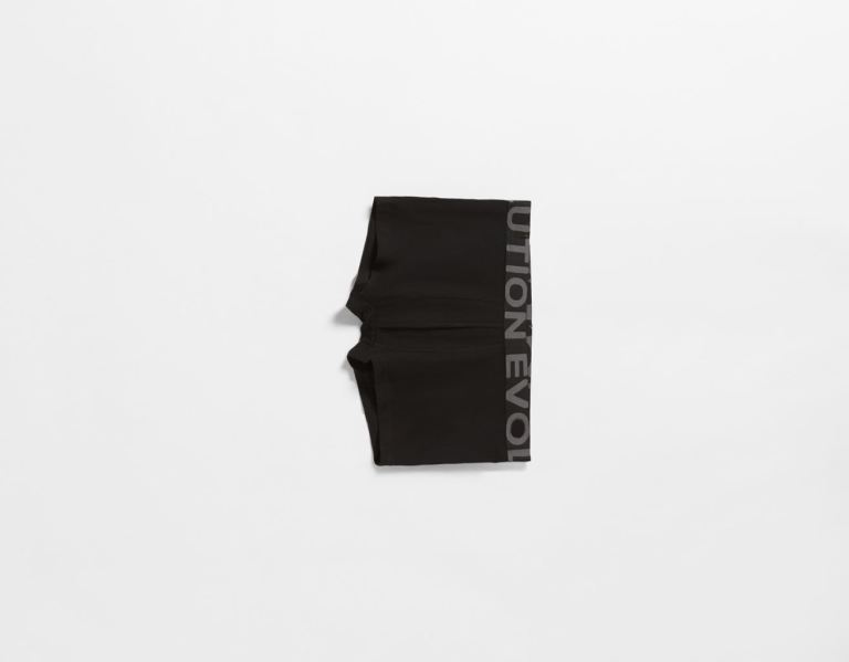 Bershka 3-pack Of Briefs With Lettering Ondergoed Heren Zwart | hvfYnkmrOUu