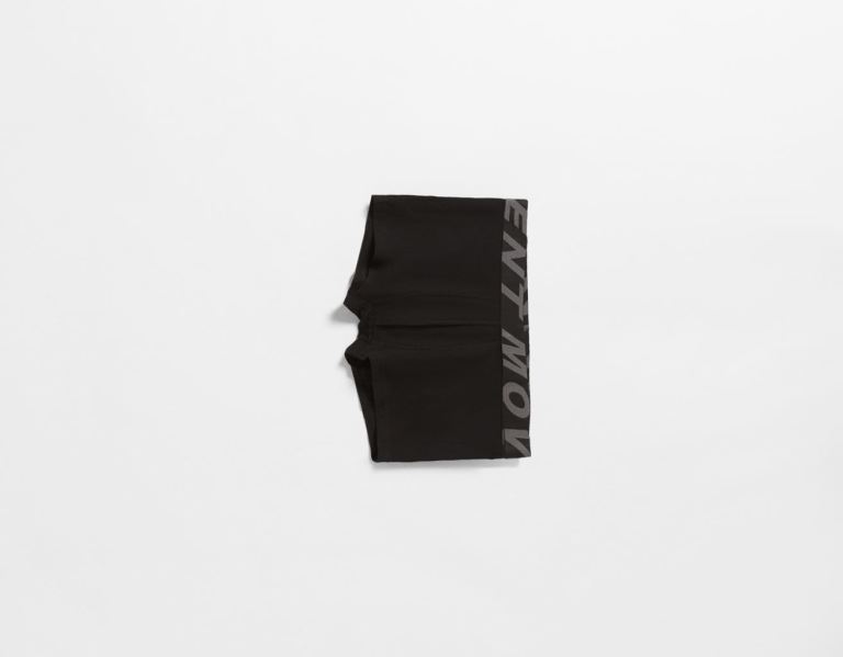 Bershka 3-pack Of Briefs With Lettering Ondergoed Heren Zwart | hvfYnkmrOUu