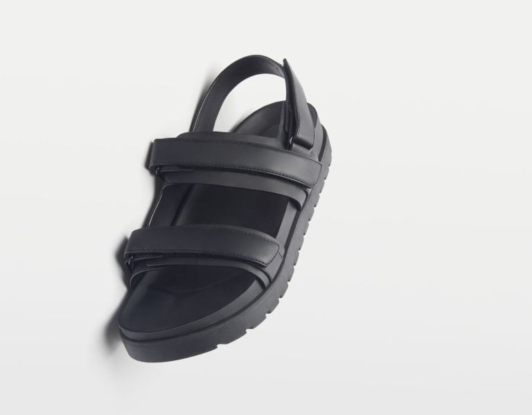 Bershka Bandjes Sandalen Heren Zwart | YNk49GZeUMn