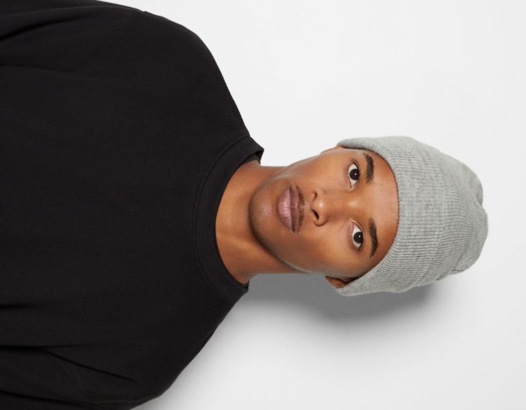 Bershka Basic Beanie Caps Heren Grijs | R4v4gAN2TaF