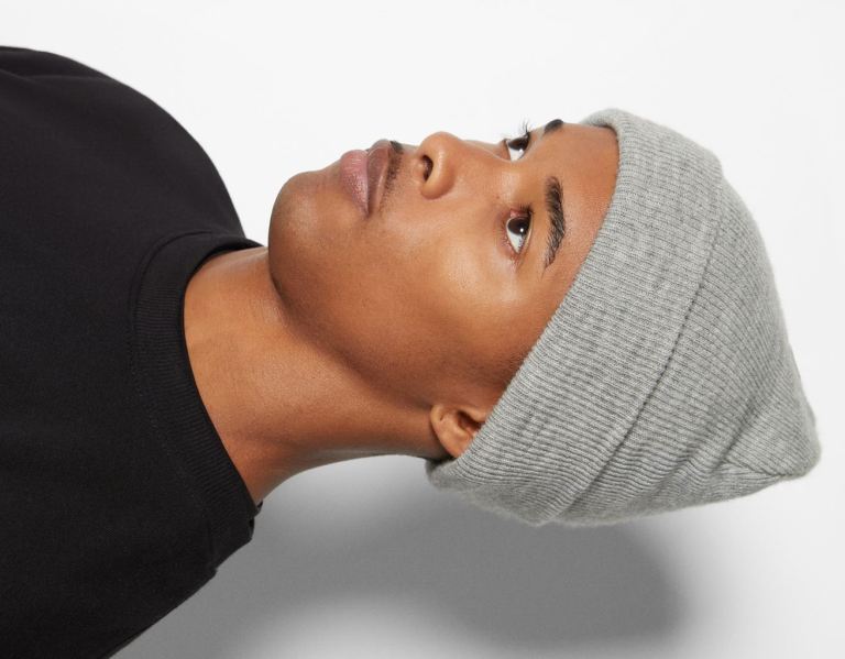 Bershka Basic Beanie Caps Heren Grijs | R4v4gAN2TaF