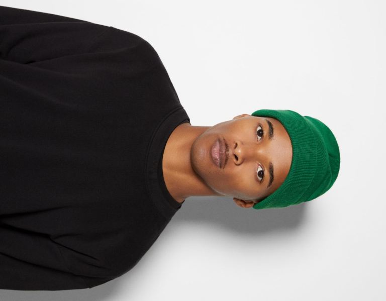 Bershka Basic Beanie Caps Heren Groen | tt0Gy2mnY5v