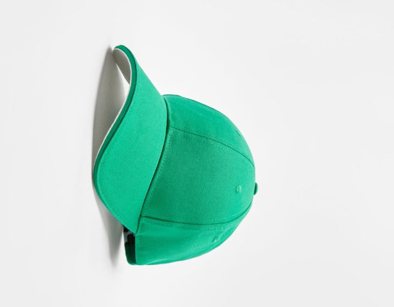 Bershka Basic Caps Heren Groen | 9DNJyw1sAkH