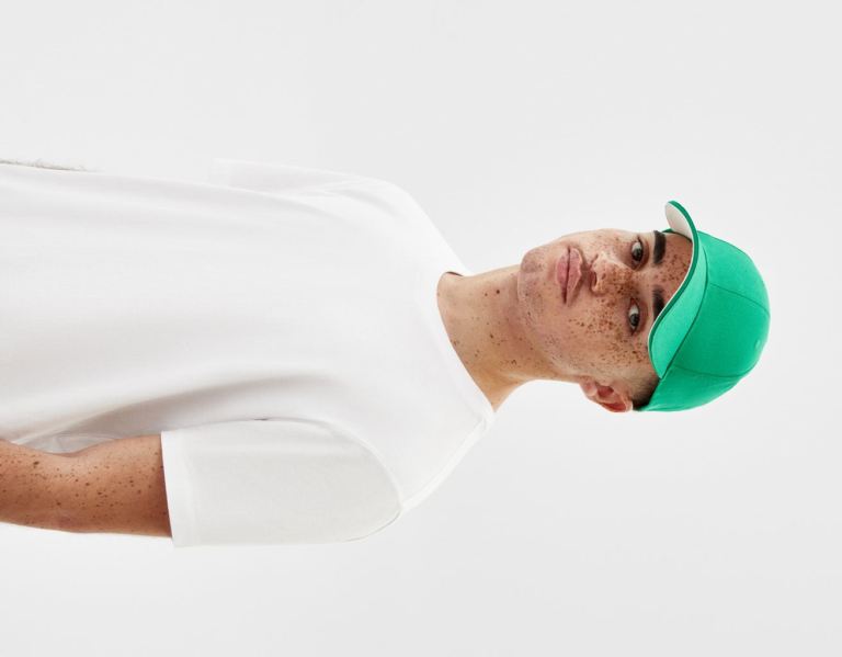 Bershka Basic Caps Heren Groen | 9DNJyw1sAkH