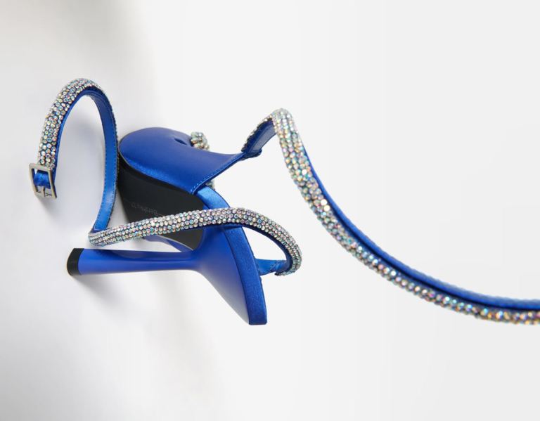 Bershka Bejeweled High-heel Slingback Hakken Schoenen Dames Blauw | lhh62nmnaRo