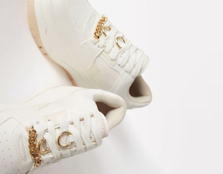 Bershka Bejeweled Platform Sneakers Dames Wit | qLZdPweeKYx