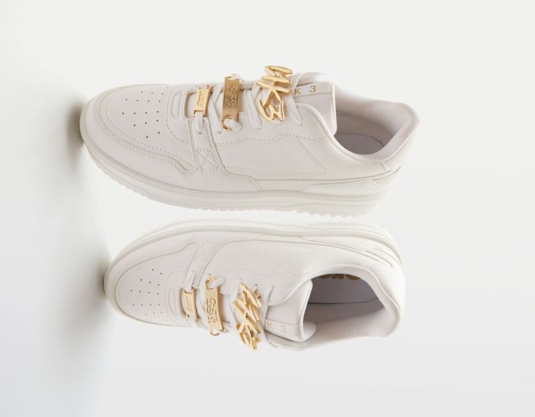 Bershka Bejeweled Sportschoenen Heren Wit | OTSgnUh0uPZ