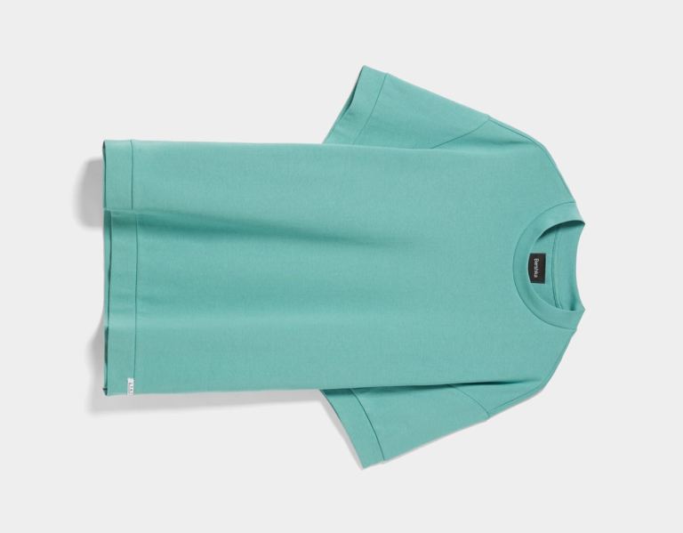 Bershka Boxy-fit Kort Sleeve T-shirts Heren Groen | oIuODF4to3v