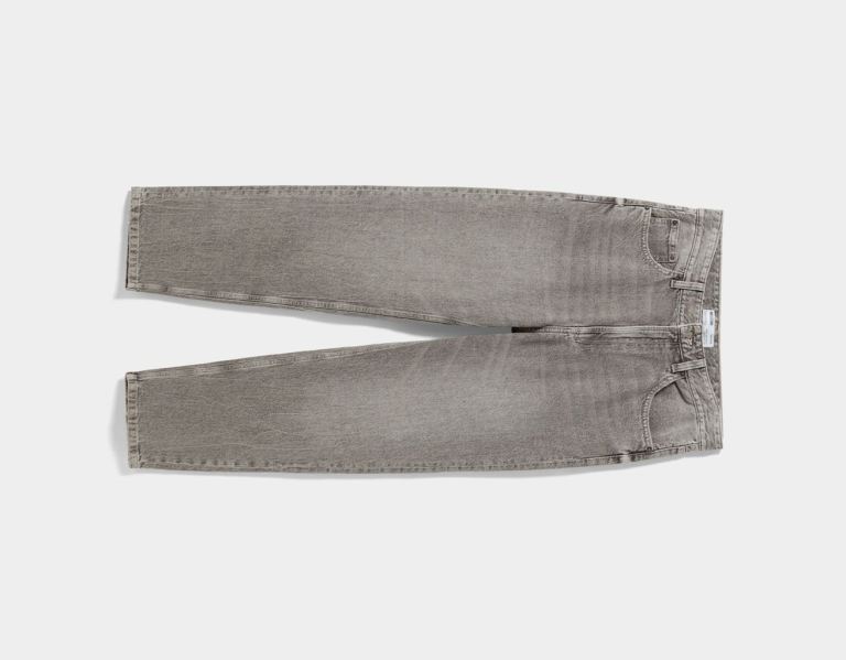 Bershka Brede-leg ’90s Jeans Heren Grijs | itViTtVj7fb