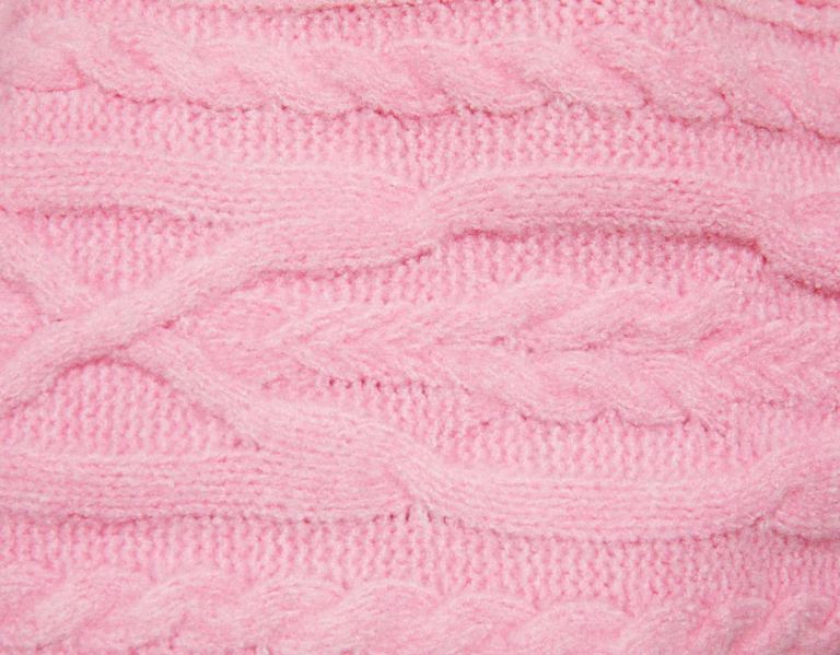 Bershka Cable-knit Cut Out Trui Gebreide Kleding Dames Roze | aJxeoLiKgQv