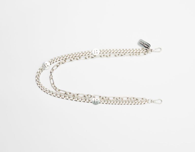 Bershka Chain Key Ring Riemen Heren Zilver | a7Xw32xk4Mf