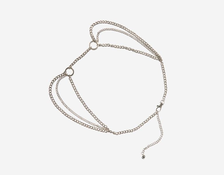 Bershka Chain With Rings Riemen Dames Zilver | ysstjTLhcJX