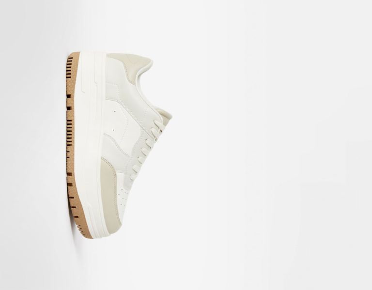 Bershka Contrast Platform Sneakers Dames Gekleurd | icQTCUUZBf4