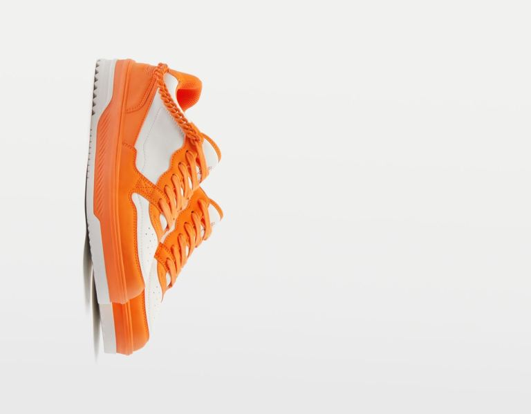 Bershka Contrasting Chain Sportschoenen Heren Oranje | 6OREyMPyzr7