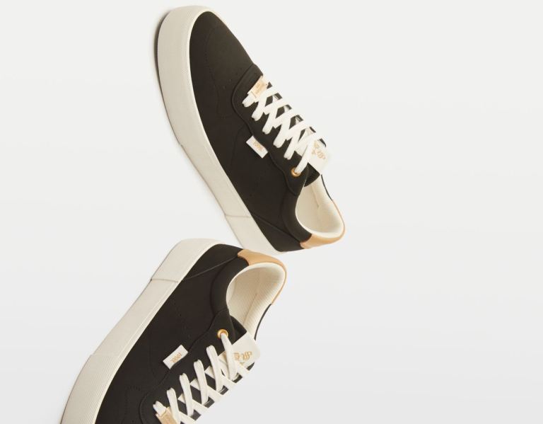 Bershka Contrasting Sportschoenen Heren Zwart | h0OR9G1NGag