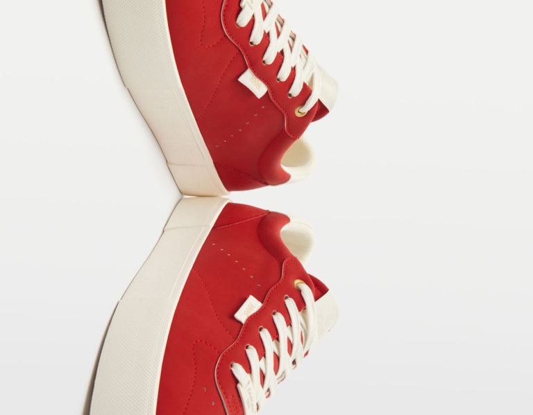 Bershka Contrasting Sportschoenen Heren Rood | niWhrZj9fYA