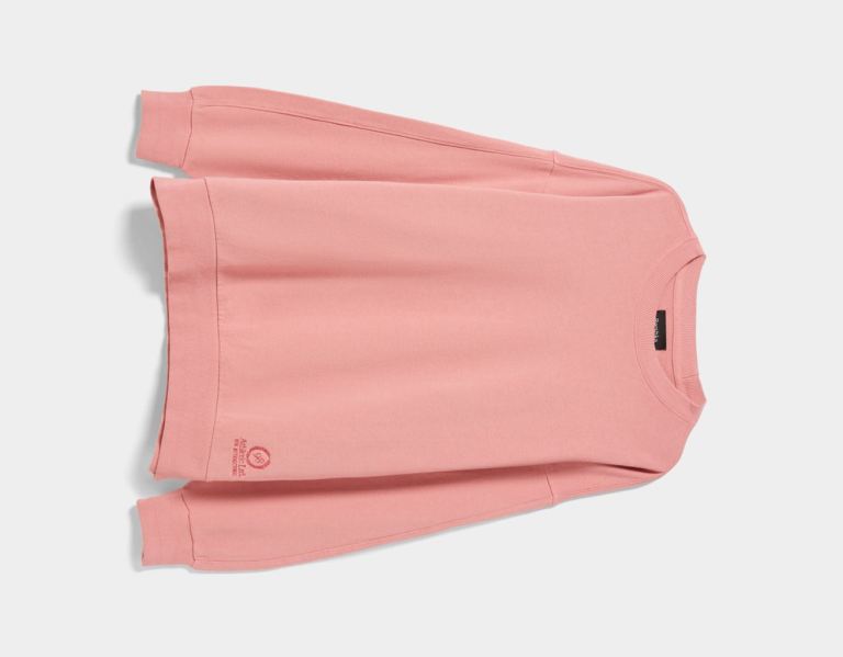 Bershka Crew Neck Faded Sweatshirt Trainingspak Heren Roze | lNXGBENOtis