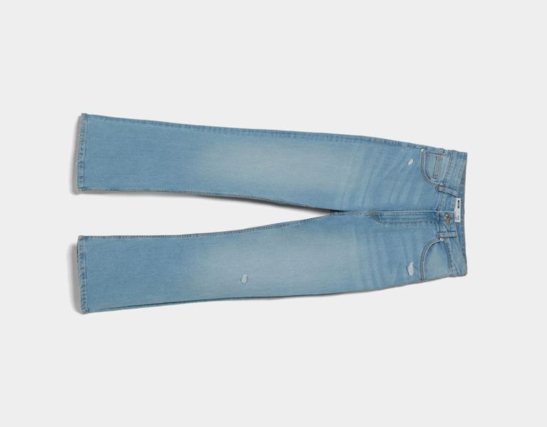 Bershka Cropped Flared Jeans Dames Lichtblauw | G7jFDX9xO30