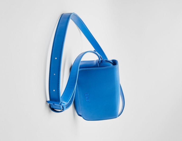 Bershka Crossbody Tassen Heren Blauw | 7r5vanvE0lA