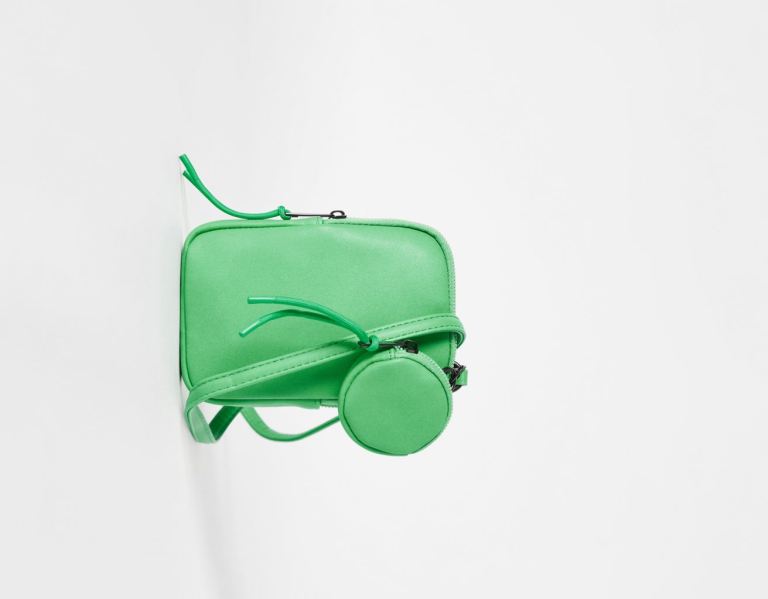 Bershka Crossbody Tassen Heren Groen | Lp7rGK6pfAM