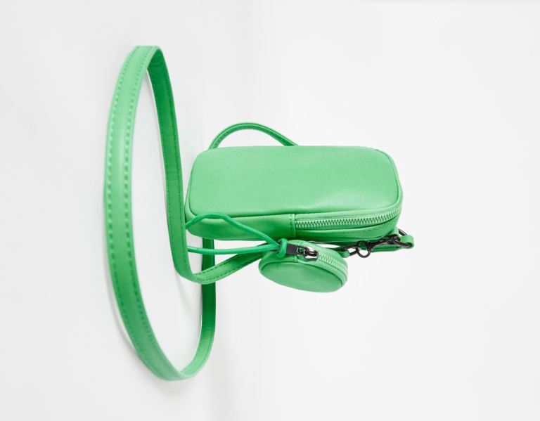 Bershka Crossbody Tassen Heren Groen | Lp7rGK6pfAM