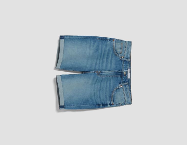 Bershka Denim Bermuda Korte Broek Heren Lichtblauw | o3U04GrtRjD