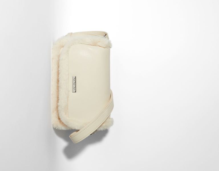 Bershka Faux Fur Faux Leren Crossbody Tassen Dames Room | G0qOFSHsKhb