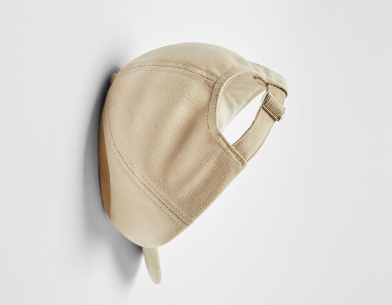 Bershka Faux Suede Caps Heren Bruin | Ar8ZUfYF00I