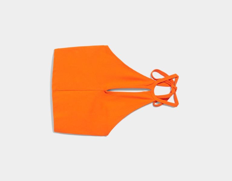 Bershka Front Cut-out Bandjes Topjes Dames Oranje | uH0SQoMz3FE