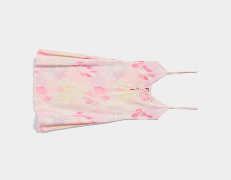 Bershka Heart Print Mini Jurken Dames Roze | Al2jFW4nvsE