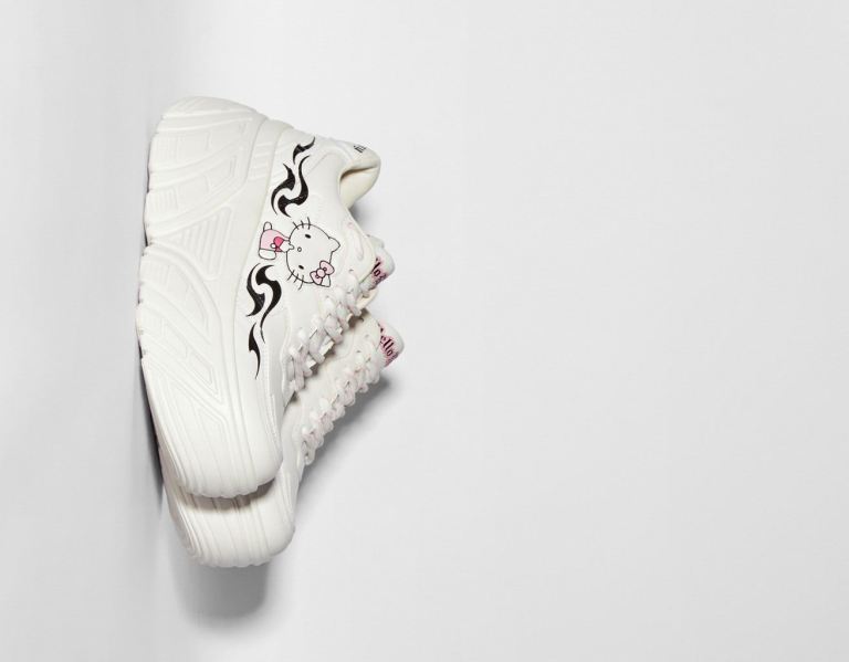 Bershka Hello Kitty High-top Sneakers Dames Wit | JqmWoh3fVKZ