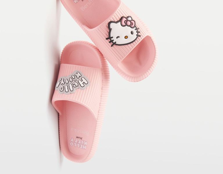 Bershka Hello Kitty Platte Sandalen Dames Roze | QWSw7CJDxLw