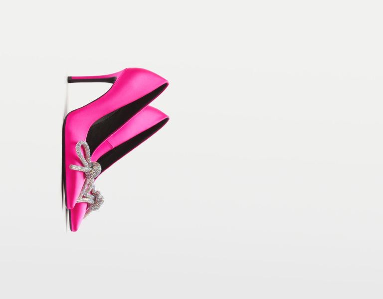 Bershka High-heel With Embellished Bow Hakken Schoenen Dames Fuchsie | 0Yhl4YTCyMl