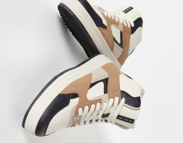 Bershka High-top Enkellaars Heren Bruin | x75W5BjcXyq