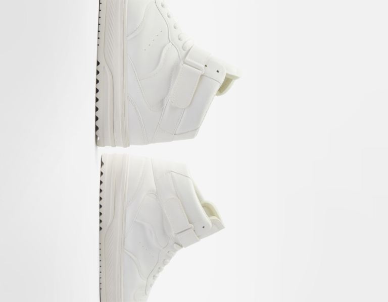 Bershka High-top Enkellaars Heren Wit | 5SxtANVoWtM