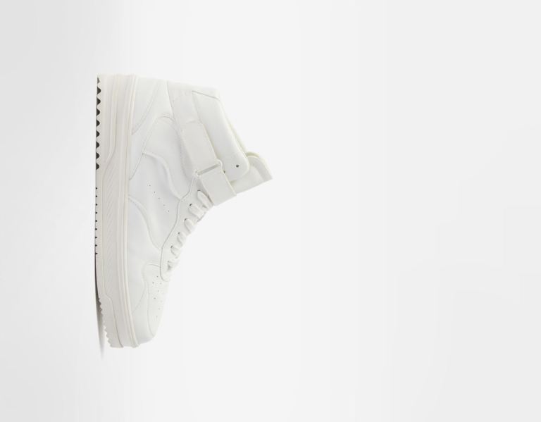 Bershka High-top Enkellaars Heren Wit | 5SxtANVoWtM