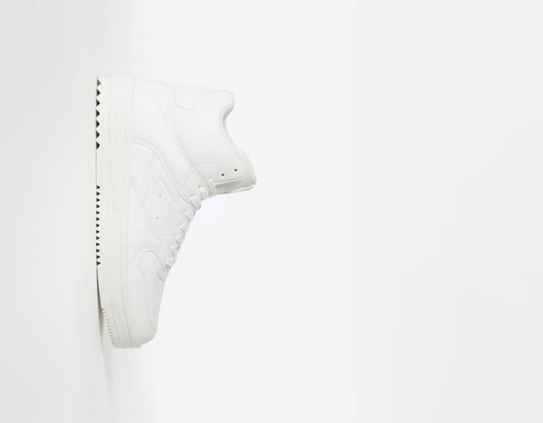 Bershka High-top Sportschoenen Heren Wit | AvCSxd9Q1Ig