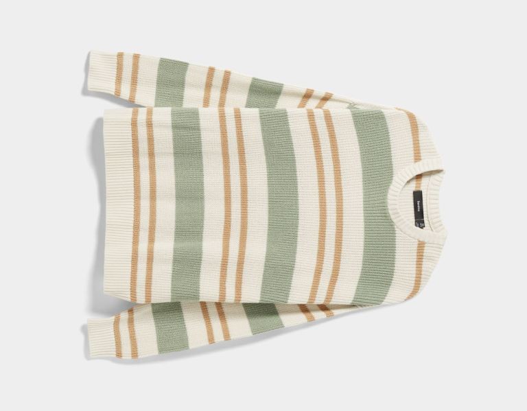 Bershka Horizontal Stripe Trui Truien Heren Room | W1JzZBuUZje