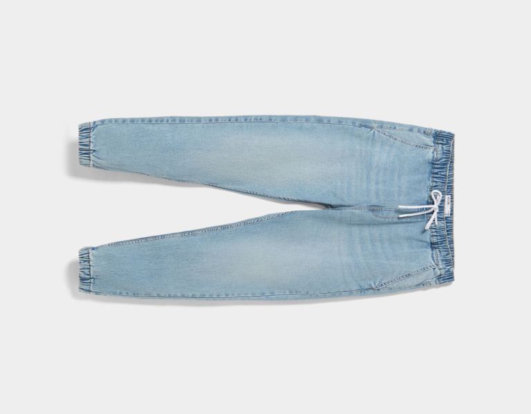 Bershka Jogger Jeans Heren Lichtblauw | FfBBo3ubmov