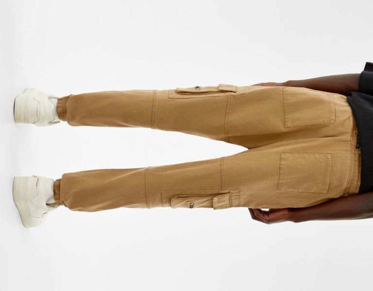 Bershka Joggers Cargo Heren Bruin | UvXVDc2Vdqj