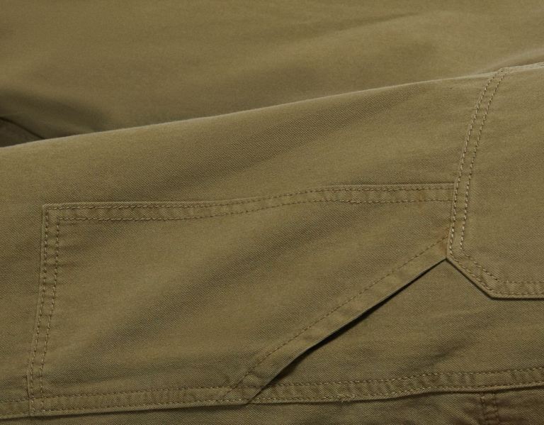 Bershka Katoenen Cargo Carpenter Broek Dames Khaki | E1PDDaoKKjJ