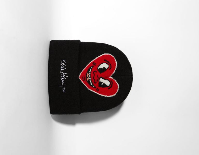 Bershka Keith Haring Beanie Caps Heren Zwart | Btd8aPOiE78