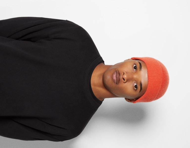 Bershka Kort Beanie Caps Heren Oranje | cYHSqy4WRZl