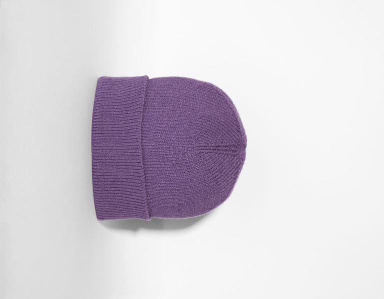 Bershka Kort Beanie Caps Heren Paars | F76TWaN63wZ