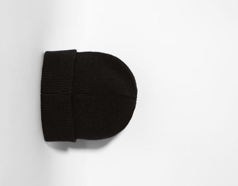 Bershka Kort Beanie Caps Heren Zwart | sl3tsEWdWqr